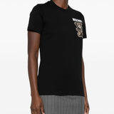 T-shirt con stampa teddy in nero Moschino - donna 