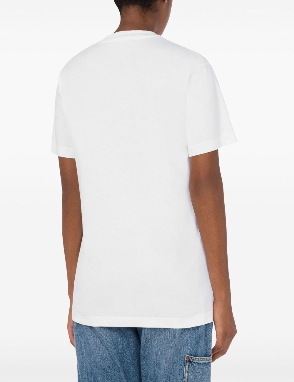 T-shirt con stampa in bianco Moschino - donna 