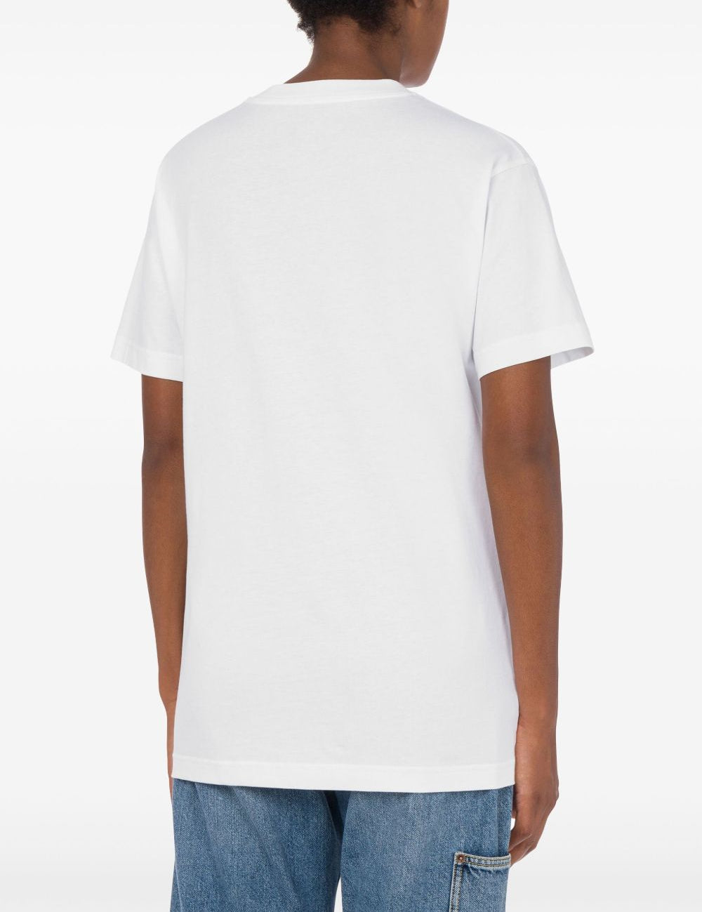 T-shirt con stampa in bianco Moschino - donna 