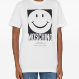 T-shirt con stampa in bianco Moschino - donna 
