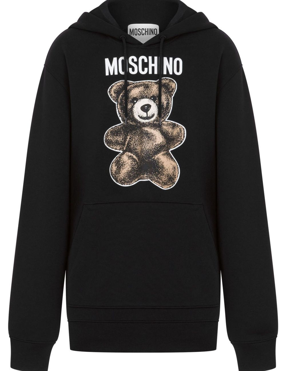 Felpa con stampa in nero Moschino - donna 