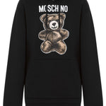 Felpa con stampa in nero Moschino - donna 