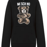 Felpa con stampa in nero Moschino - donna 