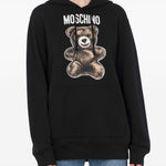 Felpa con stampa in nero Moschino - donna 