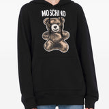 Felpa con stampa in nero Moschino - donna 