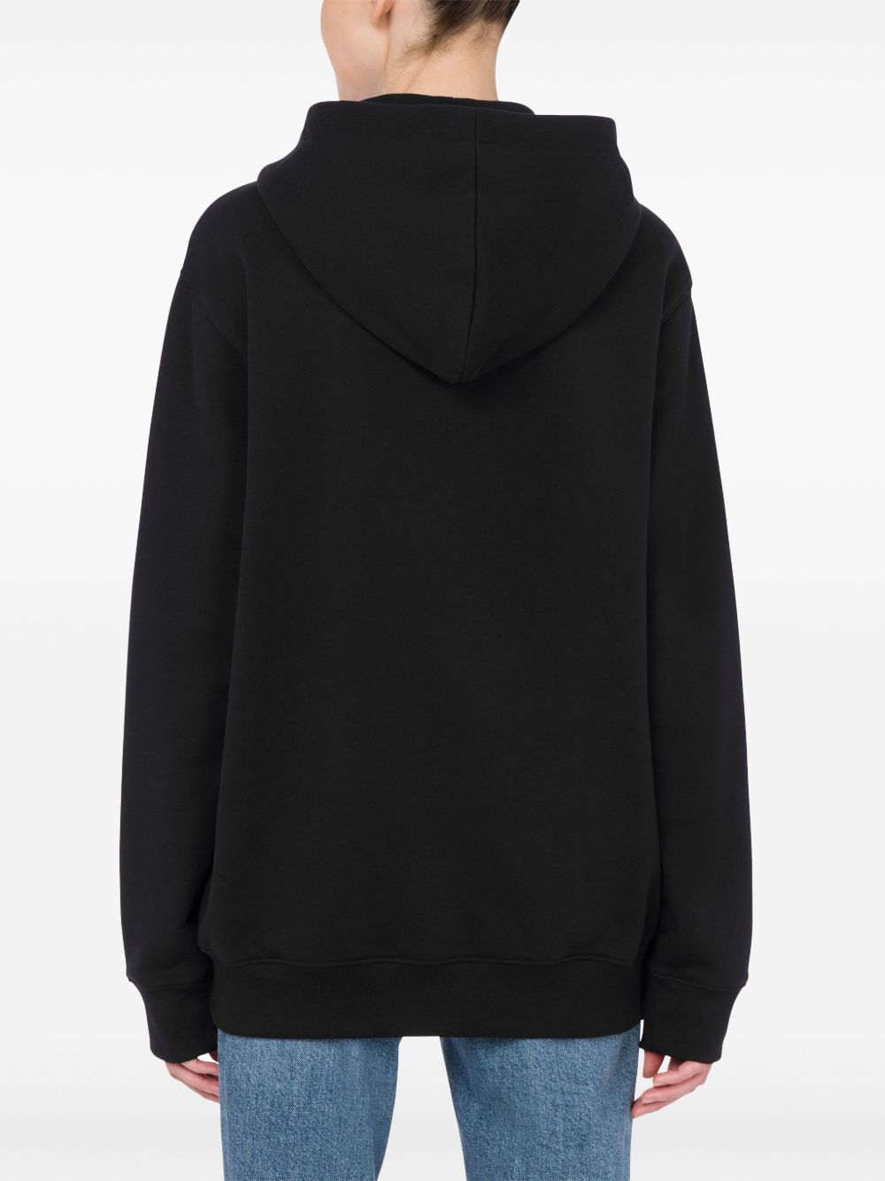 Felpa con stampa in nero Moschino - donna 