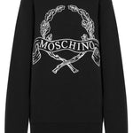 Felpa con stampa in nero Moschino - donna 