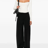 Top con motivo in rilievo in ecrù Mugler - donna 