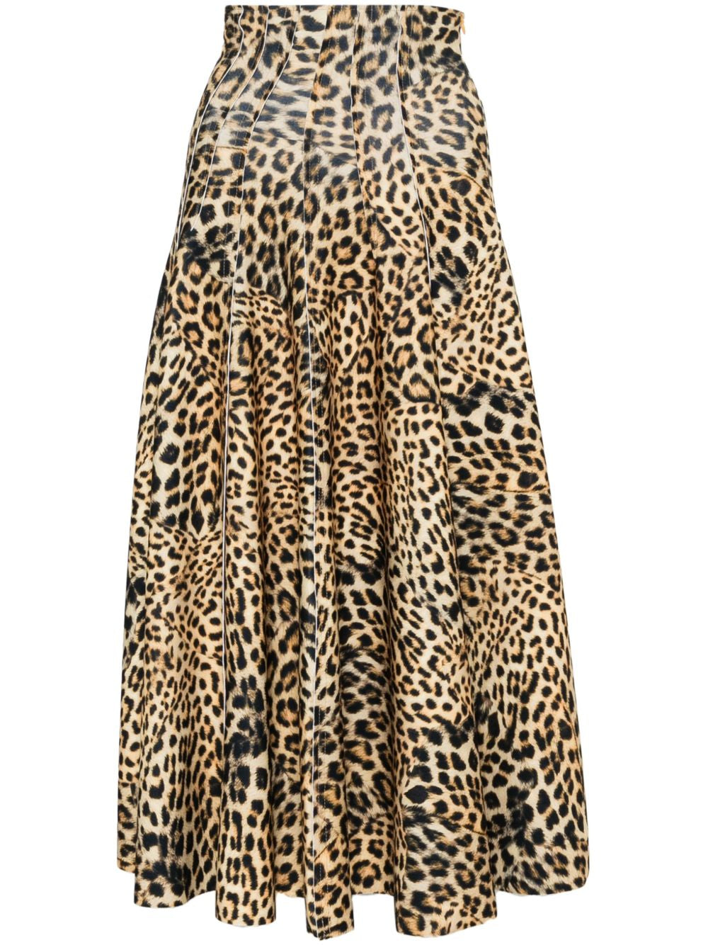Gonna Grace in animalier marrone Norma Kamali - donna 