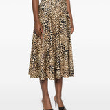 Gonna Grace in animalier marrone Norma Kamali - donna 