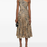 Gonna Grace in animalier marrone Norma Kamali - donna 