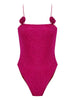Lumière Rose one-piece swimsuit with floral details in Rose Oséree - women