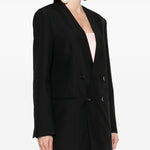 Blazer doppiopetto in nero Philosophy Di Lorenzo Serafini - donna 