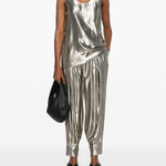 Canotta in lamé argento Philosophy Di Lorenzo Serafini - donna 