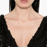 Top con paillettes in nero Philosophy Di Lorenzo Serafini - donna 