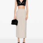 Top con paillettes in nero Philosophy Di Lorenzo Serafini - donna 