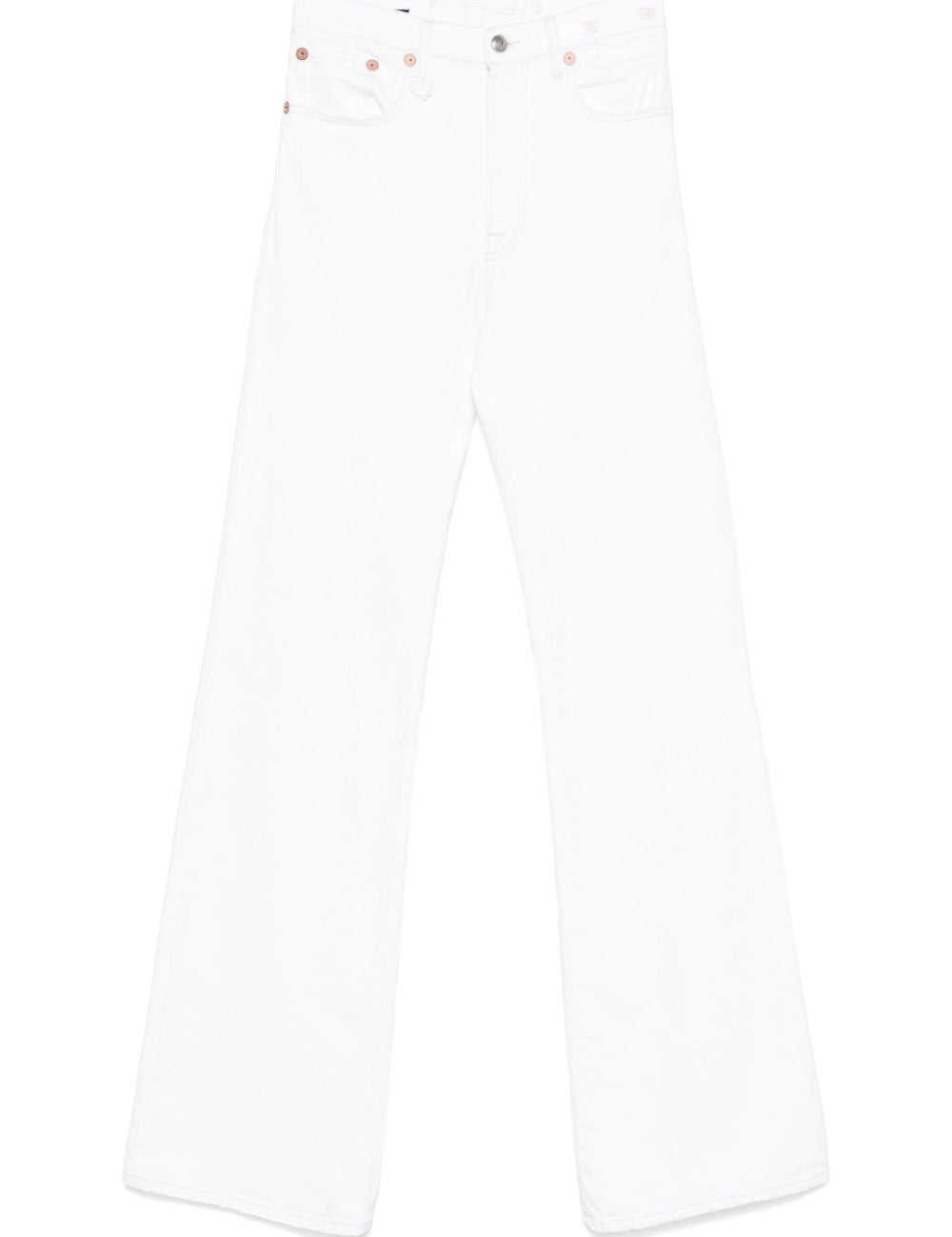 Jeansa gamba dritta in bianco R13 - donna 