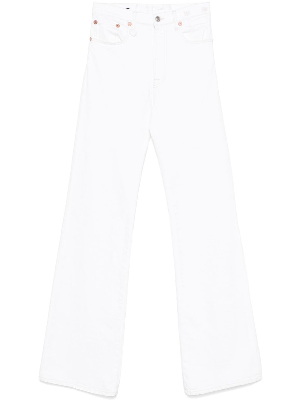 Jeansa gamba dritta in bianco R13 - donna 
