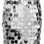 Minigonna con design asimmetrico in argento - PACO RABANNE donna 