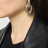 Orecchini a catena in argento - donna 