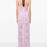 Abito in pizzo in rosa Rabanne - donna 