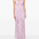 Abito in pizzo in rosa Rabanne - donna 