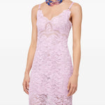 Abito in pizzo in rosa Rabanne - donna 