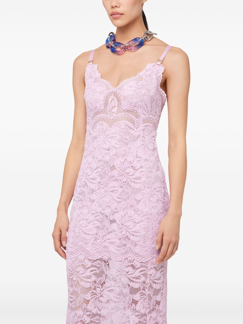Abito in pizzo in rosa Rabanne - donna 