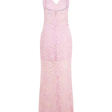 Abito in pizzo in rosa Rabanne - donna 