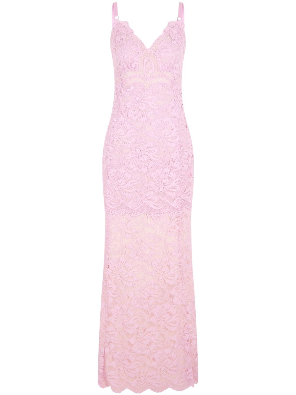 Abito in pizzo in rosa Rabanne - donna 