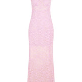 Abito in pizzo in rosa Rabanne - donna 