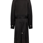 Trench con occhielli in nero Rabanne - donna 