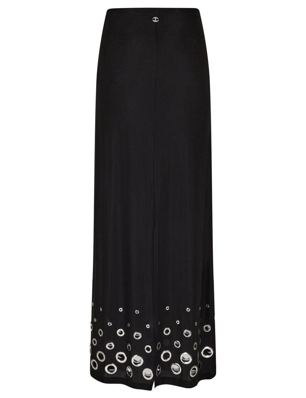 Gonna lunga con occhielli in nero Rabanne - donna 