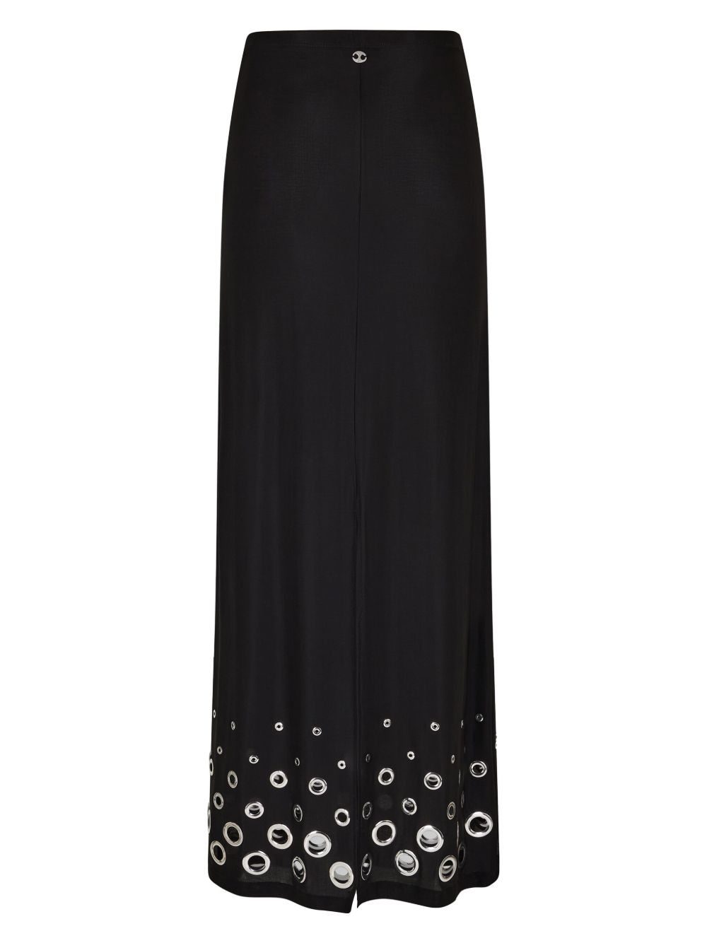 Gonna lunga con occhielli in nero Rabanne - donna 