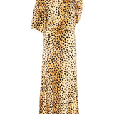 Abito lungo con stampa animalier Rabanne - donna 