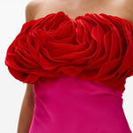Abito Fiorella in fucsia e rosso Rachel Gilbert - donna 