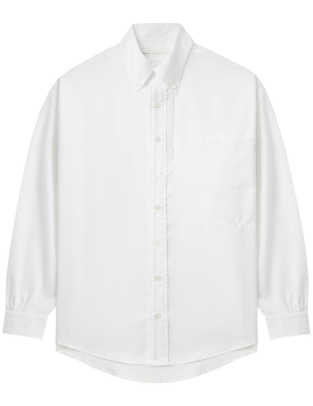 Camicia con dettaglio cut-out in bianco Random Identities - uomo 