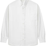 Camicia con dettaglio cut-out in bianco Random Identities - uomo 