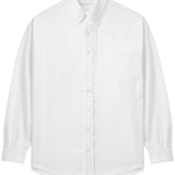 Camicia con dettaglio cut-out in bianco Random Identities - uomo 