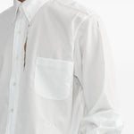 Camicia con dettaglio cut-out in bianco Random Identities - uomo 
