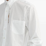 Camicia con dettaglio cut-out in bianco Random Identities - uomo 