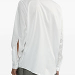 Camicia con dettaglio cut-out in bianco Random Identities - uomo 