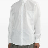 Camicia con dettaglio cut-out in bianco Random Identities - uomo 