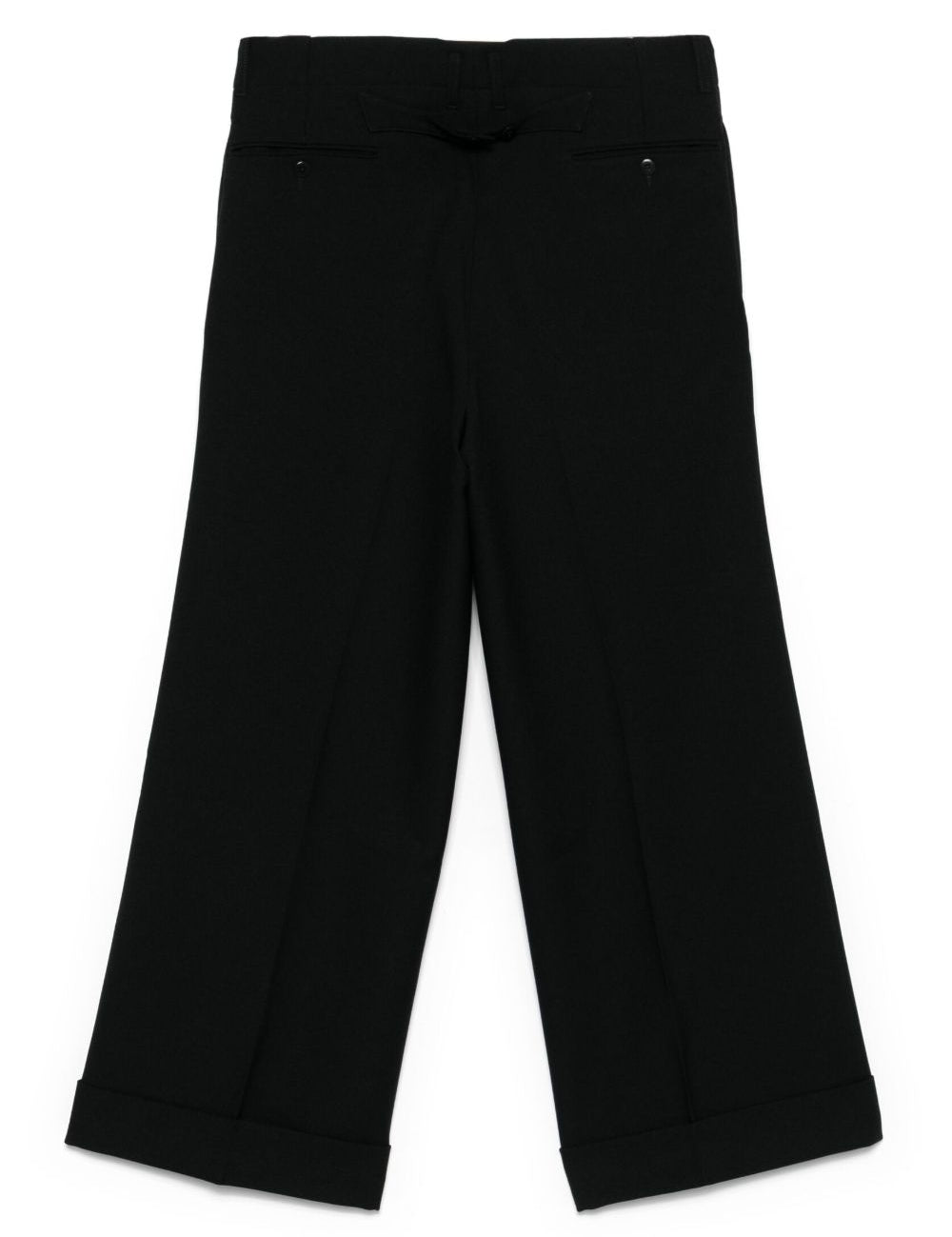 Pantaloni crop in nero Random Identities - uomo 