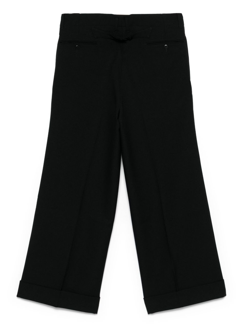 Pantaloni crop in nero Random Identities - uomo 