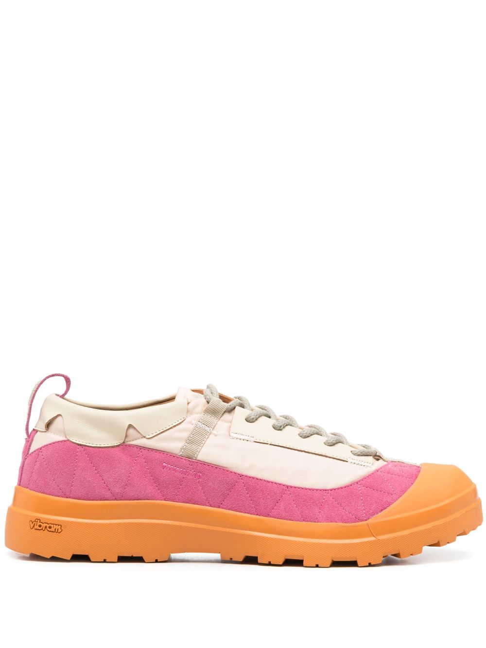 Sneakers con design a inserti in arancione Ranra - uomo 