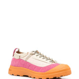 Sneakers con design a inserti in arancione Ranra - uomo 
