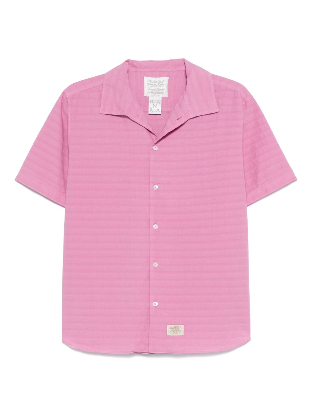 Camicia a righe in rosa Ranra - uomo 