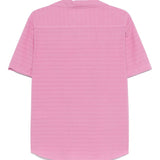 Camicia a righe in rosa Ranra - uomo 