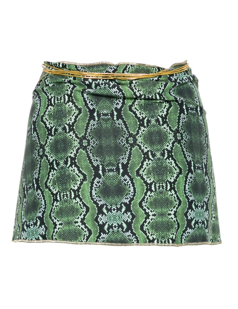 Minigonna con stampa in verde Reina olga - donna 